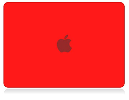 UESWILL Compatible with MacBook Air 13 inch M5 M4 M3 M2 Case 2022-2026 Model A3449 A3240 A3113 A2681, Matte Hard Shell Case Cover for MacBook Air 13.6 + Microfiber Cloth, Red - color: Red, size: MacBook Air 13" (M2 M3 M4 M5)