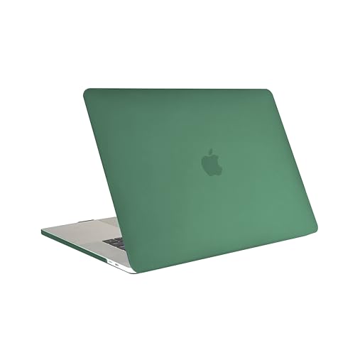 RUBAN Case for MacBook Pro 15 inch 2019 2018 2017 2016 Release A1990/A1707 with Touch Bar, Plastic Hard Shell Cover (Midnight Green) - color: Midnight Green