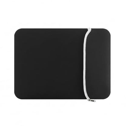 Neoprene Laptop Sleeve, Case for 13-Inch Laptops, Cushioned Interior Against Scratches and Bumps in Backpacks, Black