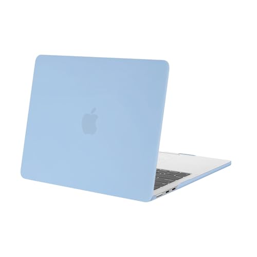 MOSISO Compatible with MacBook Air 13 inch Case M5 2026 M4 M3 M2 2025-2022 | A3449 A3240 A3113 A2681, Scratches-Resistant Protective Hard Shell for MacBook Air 13.6 inch Case, Air Blue - color: Air Blue