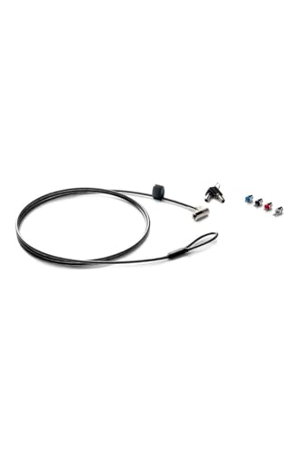 HP Cable Lock - 6 ft Cable - Keyed Lock - Galvanized Steel - for Notebook, Monitor, Tablet, Docking Station