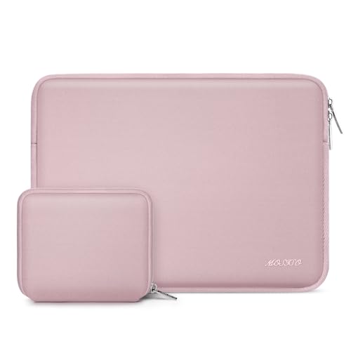 MOSISO Laptop Case 13 inch, 13 inch Laptop Sleeve with Small Case | Compatible with MacBook Neo / Air M5 M4 M3 M2 M1 2026-2018 / Pro M2 M1 2026-2016, Neoprene Computer Sleeve Bag, Baby Pink - color: Baby Pink, size: 13 inch