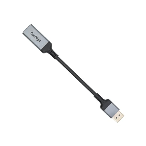 CalDigit DisplayPort 1.2 Male to HDMI 2.0b Female Active Adapter 4K 60Hz, High Refresh Display, 10 bit Color, HDR and Eyefinity Support *HDMI Cable Required - style: DP 1.2 to HDMI 2.0b