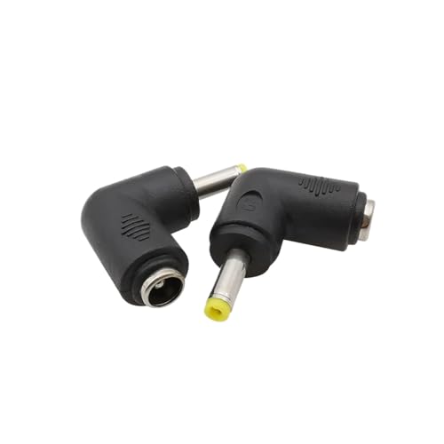 5/2/1Pcs Right Angle DC 5.5 x 2.1mm Female Jack to 3.5x1.35 4.0x1.7 4.8x1.7 5.5x2.1 5.5x2.5 6.3x3.0 6.0x4.4mm Male DC Connector(Type2,2Pcs) - color: Type2, size: 2Pcs