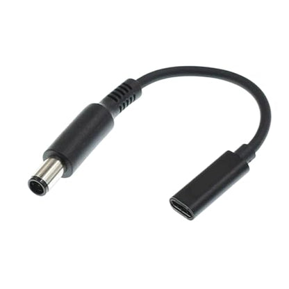 7.4x5.0mm Dell Slim Tip Adapter (Requires 100W PD Charger), Female USB-C to Male Power Connector for 45W/65W/90W 7.4mm Dell Laptops, Will NOT Charge with Phone Charger