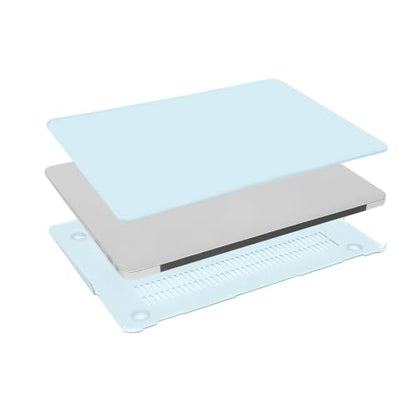MOSISO Case Compatible with MacBook Air 13 inch A1369 A1466, Cloud Blue | Plastic Hard Shell & Keyboard Cover & Screen Protector Compatible with MacBook Air 13 (Older Version 2010 - end 2017) - color: Cloud Blue