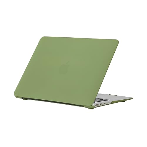 RUBAN Case Compatible with MacBook Air 13 Inch (Models: A1369 & A1466, Older Version 2010-2017 Release), Slim Snap On Hard Shell Protective Cover and Keyboard Cover (Chartreuse) - color: Chartreuse