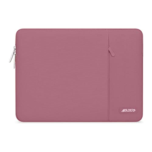 MOSISO Laptop Case 13 inch, Laptop Sleeve Bag with Pocket | Compatible with MacBook Neo A3404 2026/Air/Pro 13 M5/M4/M3/M2/M1 2026-2016, Polyester Vertical Computer Bag, Dusty Rose - color: Dusty Rose, size: 13 inch