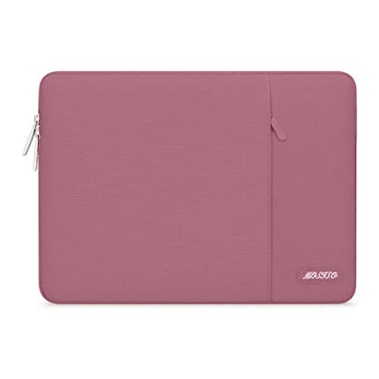 MOSISO Laptop Case 13 inch, Laptop Sleeve Bag with Pocket | Compatible with MacBook Neo A3404 2026/Air/Pro 13 M5/M4/M3/M2/M1 2026-2016, Polyester Vertical Computer Bag, Dusty Rose - color: Dusty Rose, size: 13 inch