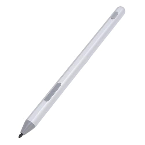 Pens for Touchscreens, Rechargeable Capacitive Pen with Magnetic Attachment Function, High Precision and Sensitivity, 2 Replaceable Tip (Black) (Silver) - color: Silver
