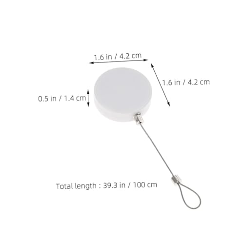 LALAFINA 1set Retractable Cable Lock Theft Wire Security Locks for Laptops Tvs and Digital Accessories and Dual Locking Mechanism
