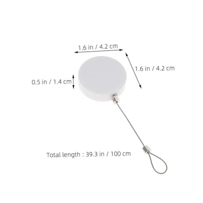 LALAFINA 1set Retractable Cable Lock Theft Wire Security Locks for Laptops Tvs and Digital Accessories and Dual Locking Mechanism