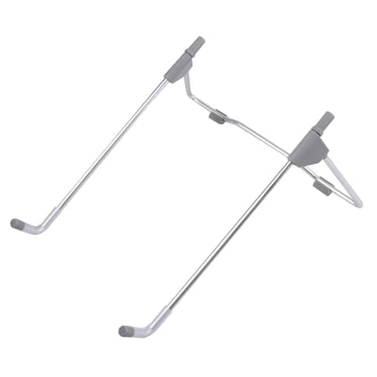 STOBOK Foldable Aluminum Laptop Stand Adjustable Ergonomic Riser for Desk Portable Notebook Holder for Home and Travel Lightweight and Compact Design