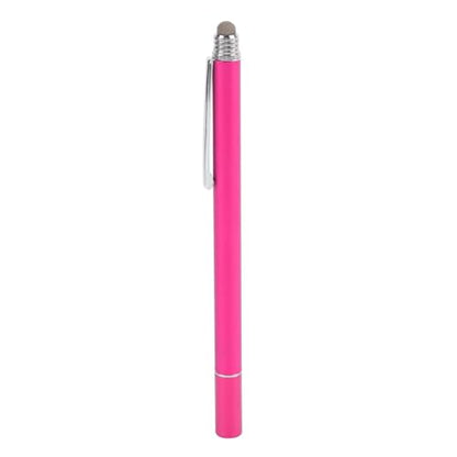 Dioche Capacitive Stylus Pen 2 in 1 Stylus Pen - High Sensitivity Double End Capacitive with Two Tips for Touch Screen & Digital Calendar - Dark Blue (Pink) - color: Pink