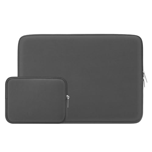 RAINYEAR 13 Inch Laptop Sleeve Case with Accessories Pouch, Compatible with 13.3" MacBook Air/Pro M1 M2 M3 M4 M5 A3449 A3240 A3113 A2681 A2338 (Gray) - color: Gray, size: 13"