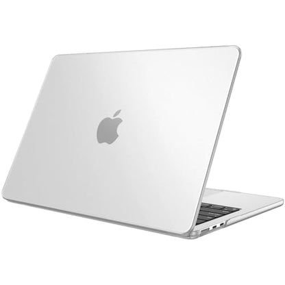 Fintie Case for MacBook Air 13 inch A3449/A3240/A3113/A2681 2022-2026 | M2/M3/M4/M5, Snap On Hard Shell, Full Port Access, Easy On/Off, Lightweight, Frost Clear - color: Glittering Clear