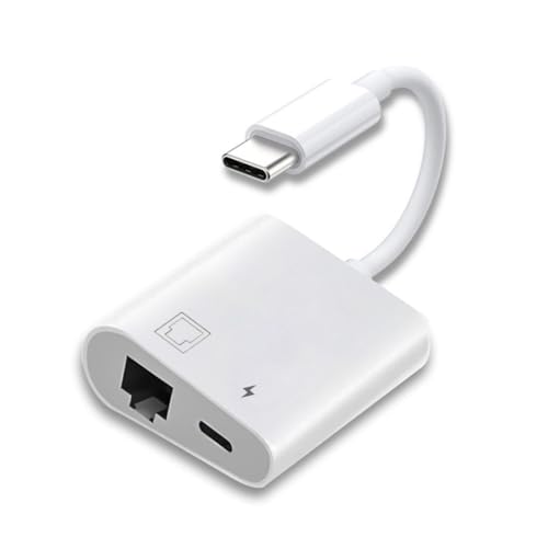 chenyang 2 in 1 USB C to RJ45 100Mbps Networking Adapter with PD 24W Charge for Laptop Tablet Phone - style: RJ45 2-in-1