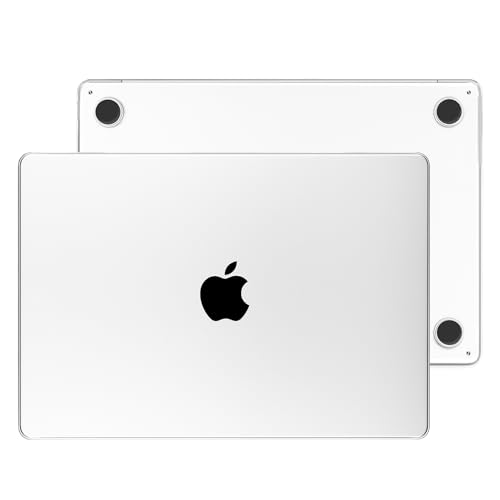 MecBevia Compatible with MacBook Air 13.6 inch Case, M4 A3240/ M3 A3113/ M2 A2681 (Released 2025 2024 2022), Ultra Thin Flexible Armor Plastic Hard Shell Protective, Crystal Clear - color: Crystal Clear