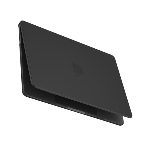 Omnpak for MacBook Air 13 inch Case, M5 M4 M3 M2 2026-2022 A3449 A3240 A3113 A2681, Scratch & Fingerprint Resistant, Frosted Matte Lightweight Hard Shell Protective Cover for MacBook Air 13.6 inch - color: Matte Black
