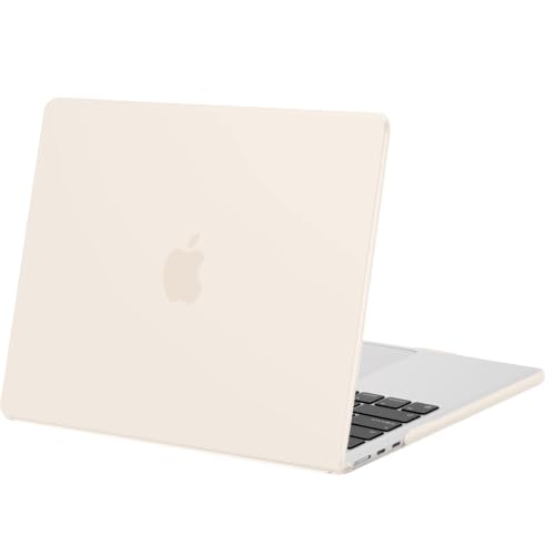 MOSISO Compatible with MacBook Air 13 inch Case M5 2026 M4 M3 M2 2025-2022 | A3449 A3240 A3113 A2681, Scratches-Resistant Protective Hard Shell for MacBook Air 13.6 inch Case, Beige - color: Beige