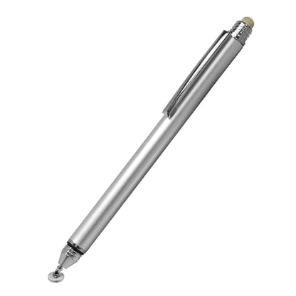 BoxWave Stylus Pen Compatible with LG gram Pro Thin and Lightweight Laptop (17 in) - DualTip Capacitive Stylus, Fiber Tip Disc Tip Capacitive Stylus Pen - Metallic Silver
