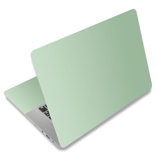 Laptop Skin Sticker Decal 15-15.6 Inches, Universal Reusable Vinyl Sticker for 12.1 13 13.3 14 15.4 Inches Netbook/Notebook PC, Waterproof & Scratch-Resistant (Mint Green - Gradient) - color: Mint Green - Gradient