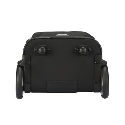 Rolling Laptop Bag with Quiet Wheels for 15.6 Inch Laptop, 6inch Large Wheel Roller Bag, Backpack with Wheels, Wheeled Computer Bag (T5- Football) - color: T5- Football