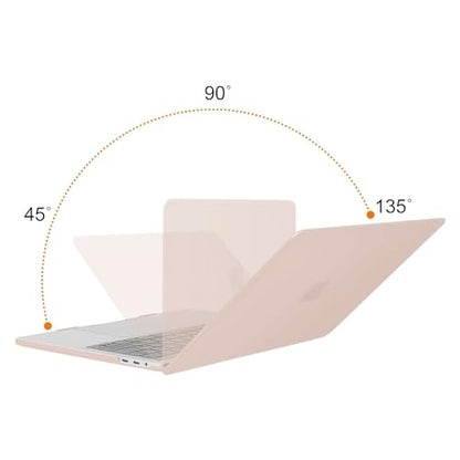 MOSISO Compatible with MacBook Pro 13 inch Case M2 M1 2026 2025 2024-2016 | A2338 A2251 A2289 A2159 A1989 A1708 A1706, Plastic Hard Shell&Keyboard Cover&Screen Film&Storage Bag, Camel - color: Camel