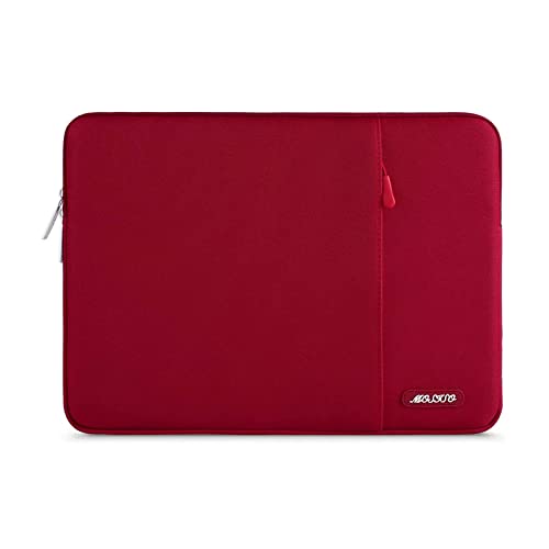 MOSISO Laptop Case 13 inch, Laptop Sleeve Compatible with MacBook Neo/Air/Pro 13 inch with A18/M5/M4/M3/M2/M1 Chip 2026-2016, Polyester Vertical Computer Sleeve Bag with Pocket, Red - color: Red, size: 13 inch