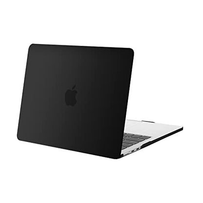 MOSISO Compatible with MacBook Air 13 inch Case M5 2026 M4 M3 M2 2025-2022 | A3449 A3240 A3113 A2681, Scratches-Resistant Protective Hard Shell for MacBook Air 13.6 inch Case, Black - color: Black