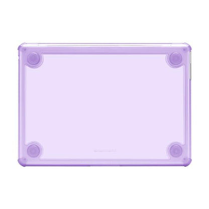MOSISO Compatible with MacBook Air 13 inch Case M5 2026 M4 M3 M2 2025-2022 | A3449 A3240 A3113 A2681, 3 in 1 Kit Crack-Resistant Heavy Duty Protective Hard Shell Case Cover with TPU Bumper, Purple - color: Purple