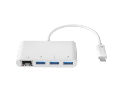 Monoprice USB-C 3-Port USB 3.0 Hub and Gigabit Ethernet Adapter - size: 1 Count (Pack of 1)