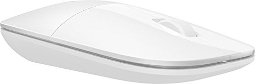 HP Z3700 Wireless Mouse, White, Slim, Multi-OS & Device Compatibility, 2.4 GHZ Connectivity, Multi-Surface Technology, Blue LED 1200 dpi Optical Sensor, Up to 16 Months Battery Life - color: White