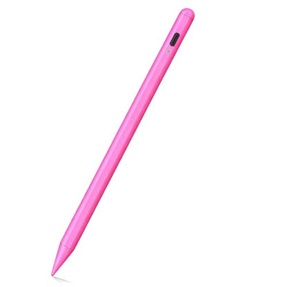 Stylus Pen for iPad A16 11th/10th Palm Rejection & Fast Charging Pen 2025-2018 Stylus Pencil for iPad 11th/A16/10/9/8/7/6th,Pro 12.9/11/13 inch M4,Air M2/M3/5/4/3,Mini A17/5th/6th - color: Rose Red