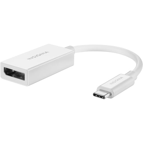 Insignia Multi Port USB Ethernet HDMI Hub Adapter Series, Data Transfer & Charging for MacBook, Chromebook, Laptop, PC, and More (USB-C to Display Port) - style: USB-C to Displayport Adapter