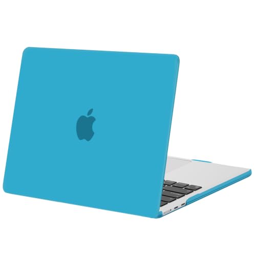 MOSISO Compatible with MacBook Air 13 inch Case M5 2026 M4 M3 M2 2025-2022 | A3449 A3240 A3113 A2681, Scratches-Resistant Protective Hard Shell for MacBook Air 13.6 inch Case, Aqua Blue - color: Aqua Blue