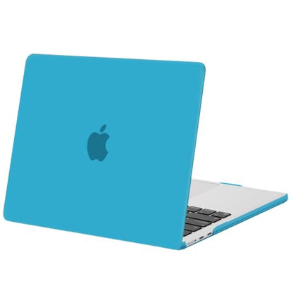 MOSISO Compatible with MacBook Air 13 inch Case M5 2026 M4 M3 M2 2025-2022 | A3449 A3240 A3113 A2681, Scratches-Resistant Protective Hard Shell for MacBook Air 13.6 inch Case, Aqua Blue - color: Aqua Blue
