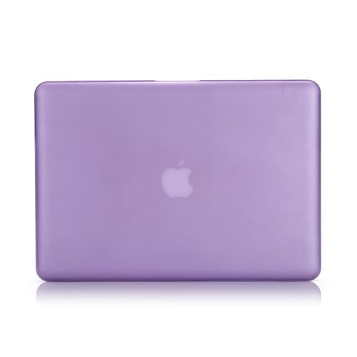 RUBAN Case Compatible with MacBook Pro 15 inch 2011 2010 2009 Release A1286, Plastic Hard Case Shell and Keyboard Cover for Older Version MacBook Pro 15 Inch with CD-ROM - Purple - color: Purple
