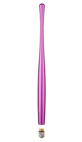 Slim Waist Stylus Pen for Touch Screen, Compatible with iPad, iPhone, Kindle Fire, 8 Extra Replaceable Hybrid Fiber Tips (Pink, Purple, Blue, Rose Gold) - color: Pink/Purple/Blue/Rosegold