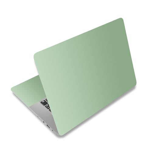 15-15.6 inches Netbook Laptop Skin Sticker Decal Reusable Cover Protector for 11.6 12 13 13.3 14 15 15.4 Notebook Chromebook Easy to Apply and Remove, Scratch-Resistant Waterproof I Pale Bean Green - color: Pale Bean Green