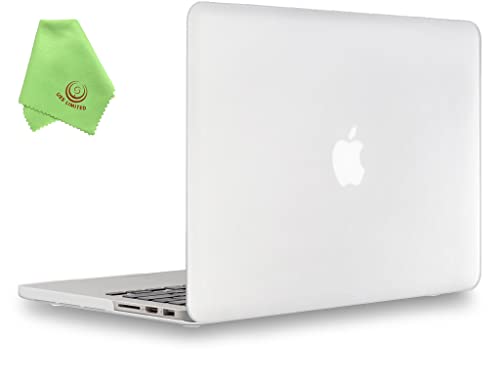 UESWILL Matte Hard Shell Case Cover Compatible with MacBook Pro (Retina, 13 inch, Early 2015/2014/2013/Late 2012), Model A1502/A1425, No CD-ROM, No USB-C, Clear - color: Clear, size: MacBook Pro 13" Retina A1502/A1425