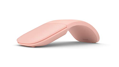 Microsoft ARC Mouse – Soft Pink. Sleek,Ergonomic Design, Ultra Slim and Lightweight, Bluetooth Mouse for PC/Laptop,Desktop Works with Windows/Mac Computers - color: Soft Pink