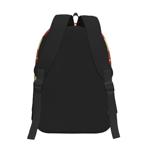Backpack 17 In Travel Backpack for Men Women Casual Daypack Vintage circus background Laptop Backpack Lightweight Double Shoulder Bag