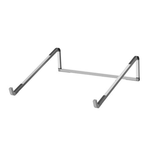 Laptop Stand Foldable Metal Aluminum Computer Triangle Stand Suitable for MacBook Laptop Support Base,Silver - color: Silver