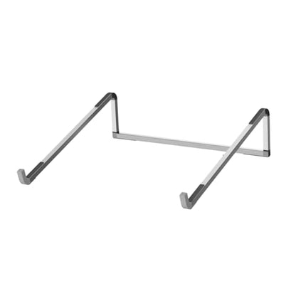 Laptop Stand for Desk Adjustable Foldable Lightweight Aluminum Laptop Holder Riser, Flat Folding for Storage (Sliver) - color: Silver
