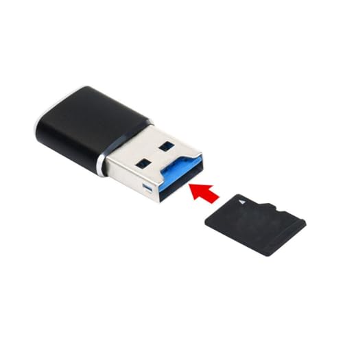 Chenyang CY TF Card Reader USB 3.0 to Micro SD SDXC Writer Adapter 5Gbps Super Speed for Car Laptop - color: Black Reader