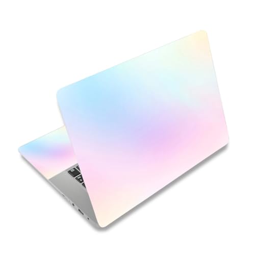 15-15.6 inches Netbook Laptop Skin Sticker Decal Reusable Cover Protector for 11.6 12 13 13.3 14 15 15.4 Notebook Chromebook Easy to Apply and Remove, Scratch-Resistant Waterproof I Pastel Gradient - color: Pastel Gradient