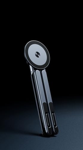 Portable Laptop Stand, Adjustable Aluminum X-Frame Computer Riser, Foldable Notebook Holder with Multi-Angle Support