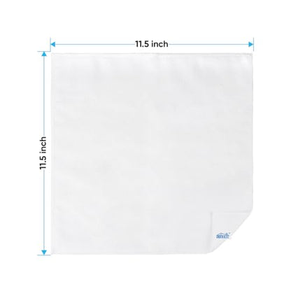 HOMEXCEL White Microfiber Cleaning Cloth, 12 Pack Premium Microfiber Towels for Cars, Lint Free, Scratch-Free, Highly Absorbent, Reusable Cleaning Rags for Car, Household, Kitchen, Window, 11.5"X11.5" - color: White