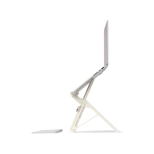 Roost V3 Plus - Ultra Portable and Adjustable Laptop Stand - Quick-Release Height Adjustment, 5 to 14 inch Screen Lift, Patented Rigid Folding Structure and Self-Adjustings Laptop Grips | Dune Color - color: Dune, size: V3 Plus